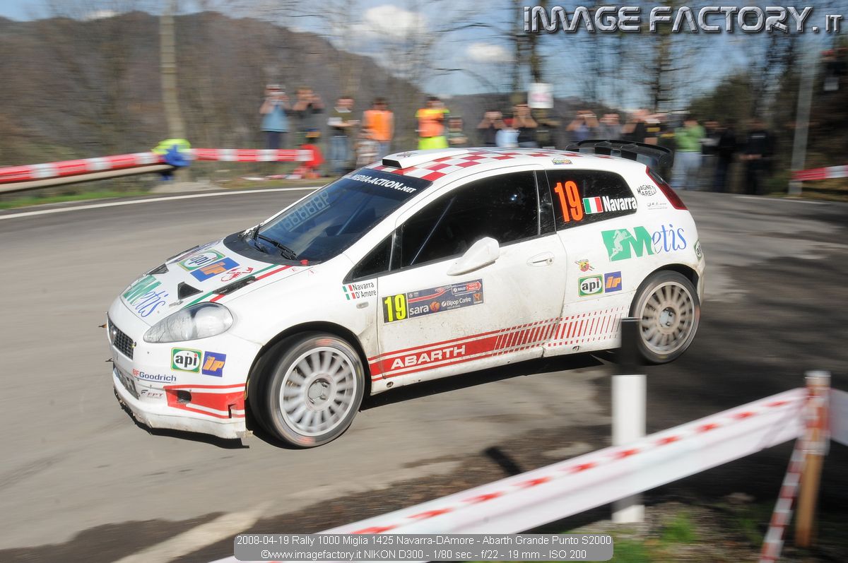 2008-04-19 Rally 1000 Miglia 1425 Navarra-DAmore - Abarth Grande Punto S2000